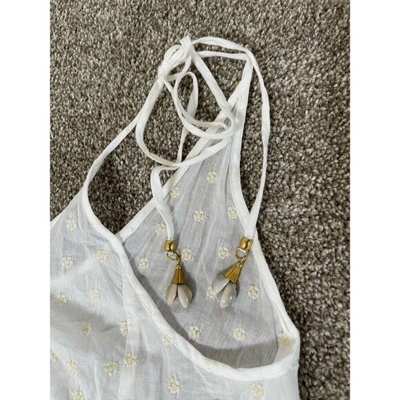 Solid & Striped Women’s Mid Solid Striped Sheer Cover-up Coastal Beachy Dress L - Picture 6 of 12